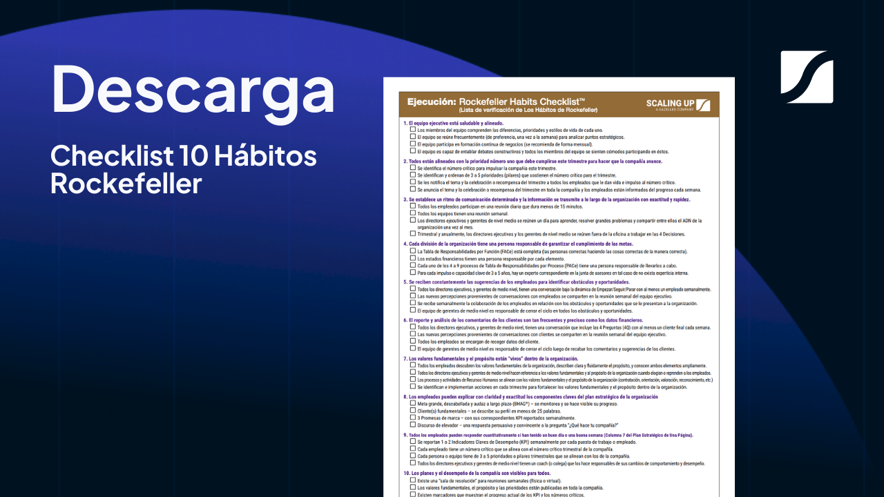 Checklist 10 Hábitos Rockefeller