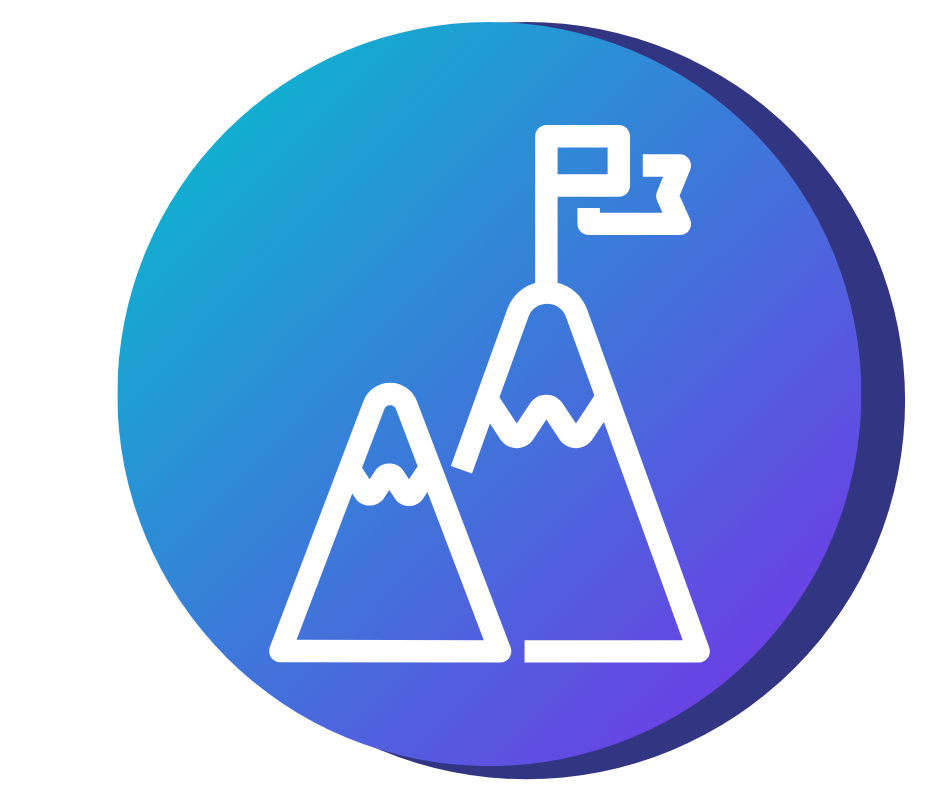 icon mountain goal